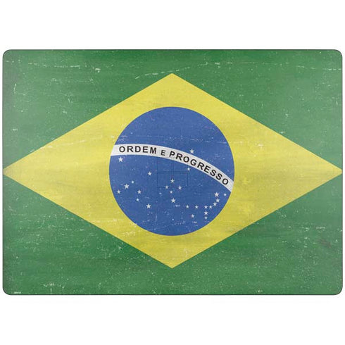 Brazil Flag Distressed Surface Laptop 7 15in Skin
